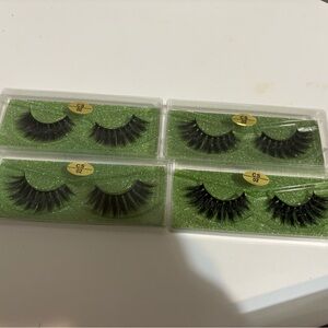 Black False Eyelashes Set